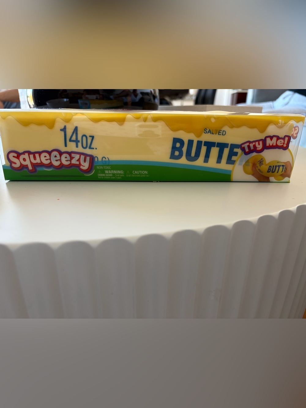 Squeeze Salted Butter Squeezy Toy - Yellow & Green